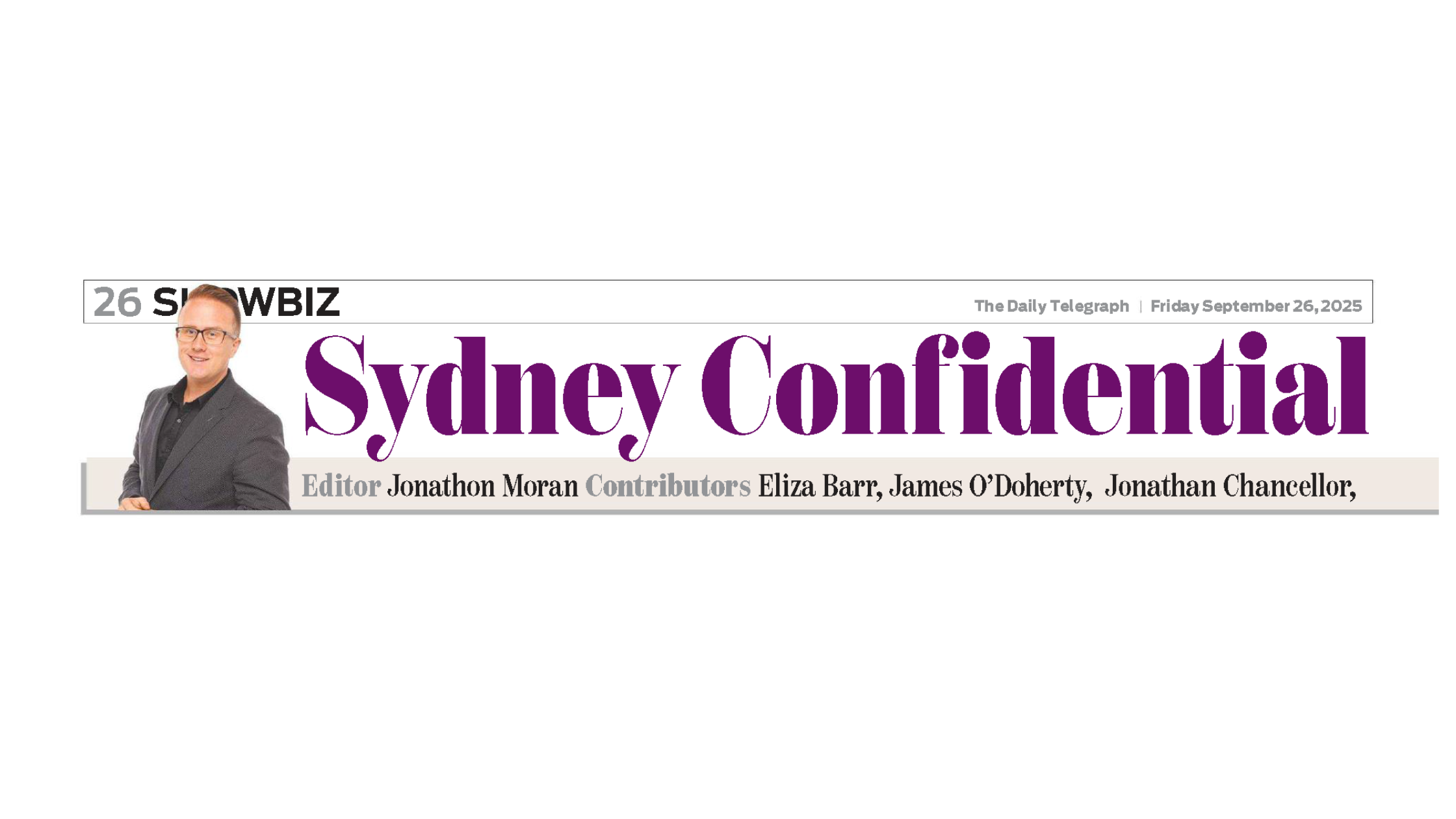 Feature in The Daily Telegraph | Friday September 26, 2025